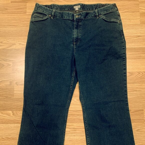 J. Jill Tried True Fit At waist Women's Jeans Denim Plus Size 18W - Picture 2 of 11